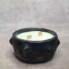 Bougie en terre cuite, cire de soja parfumée à l'huile essentielle de jasmin