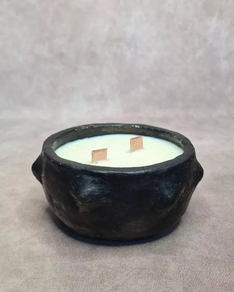 Bougie jasmin artisanale céramique - YASMINA | Poterie de Sejnane