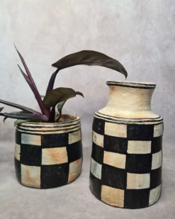 TERRE DE DAMES - Cache-pot en céramique | Poterie de Sejnane 7 cache pot en terre cuite artisanale - poterie de sejnane