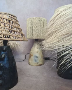 Lampe en céramique artisanale - fait main en terre cuite de Sejnane