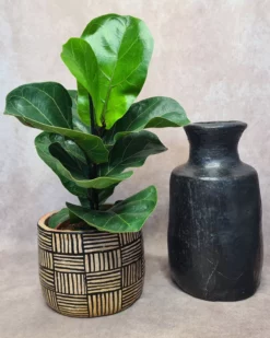 vase et cache pot en terre cuite - poterie de sejnane