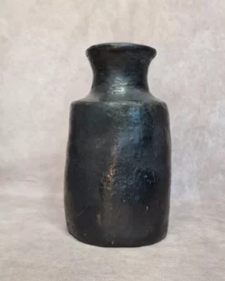vase en terre cuite noir - céramique artisanale fait main
