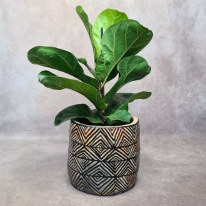 Cache-pot motifs berbères artisanal - HARMONIE | Poterie de Sejnane
