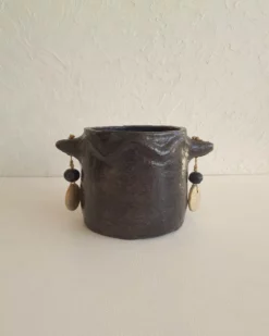 TAZIRI- Cache-pot artisanal en céramique | Poterie de Sejnane, fait main 10 cache pot en céramique artisanale - fait main - poterie de Sejnane