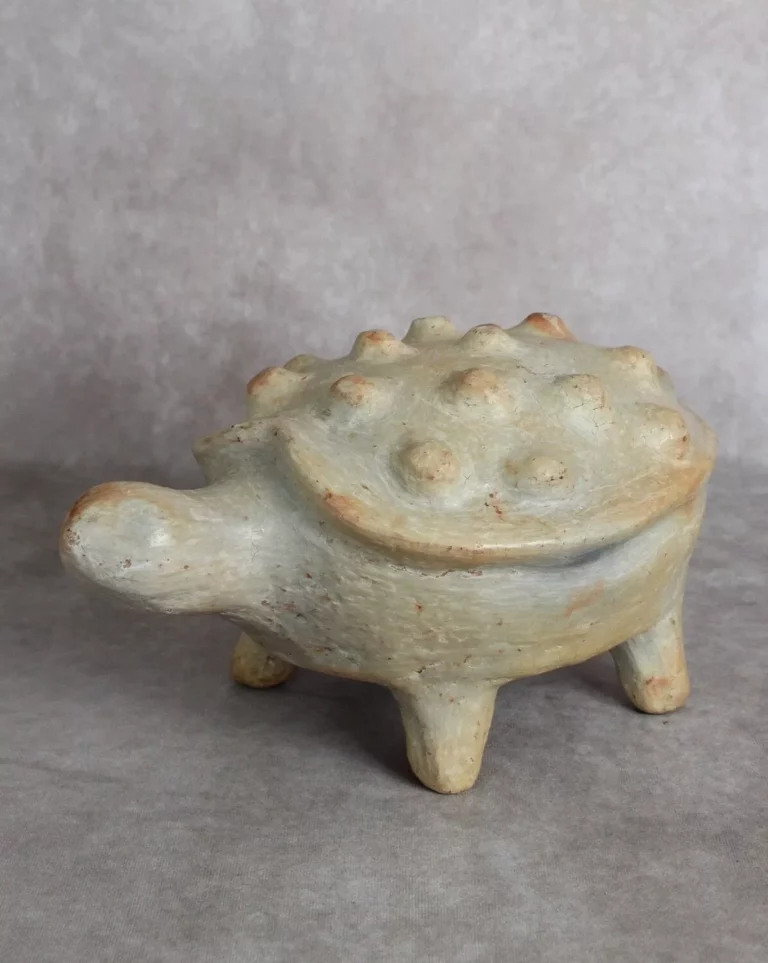 Tortue poterie de Sejnane fait main - TORTUSAGE | Sculpture terre cuite