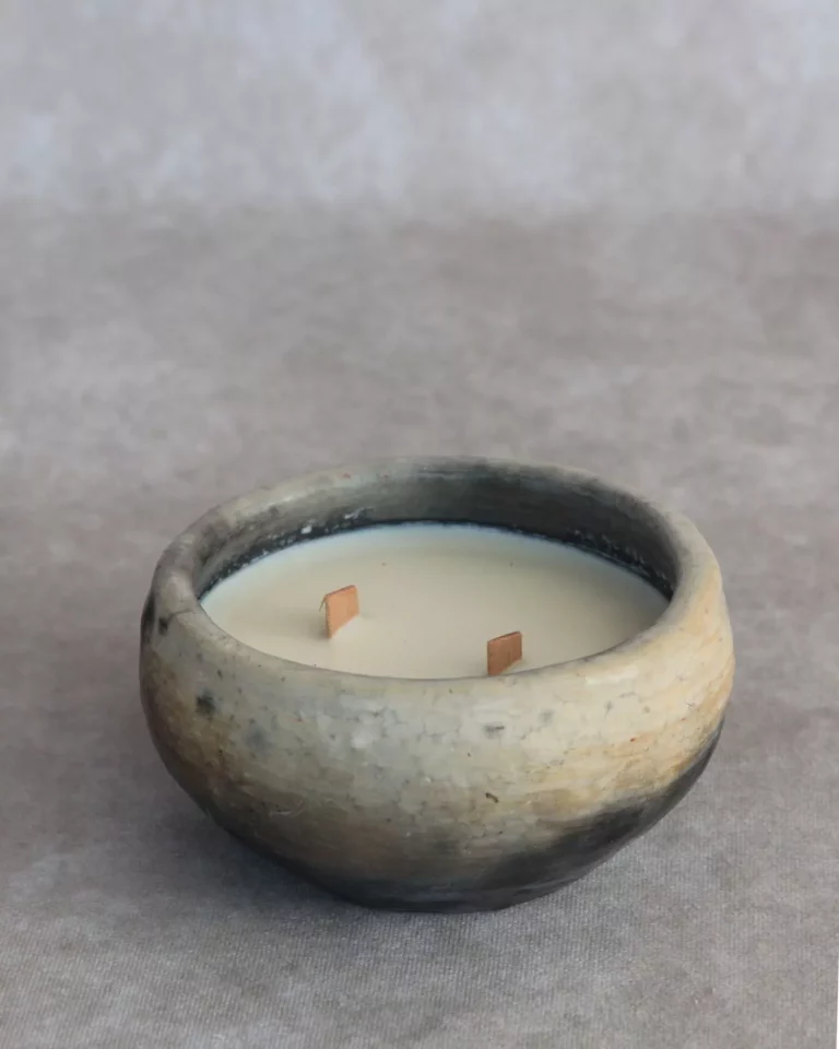 Bougie artisanale fait main jasmin - MIX MOON | Poterie de Sejnane