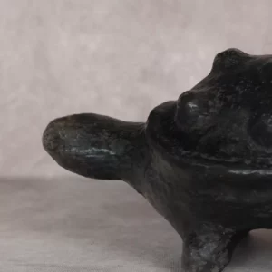 Détail 4, Tortue poterie de Sejnane fait main – TORTUSAGE | Sculpture terre cuite Anaspika