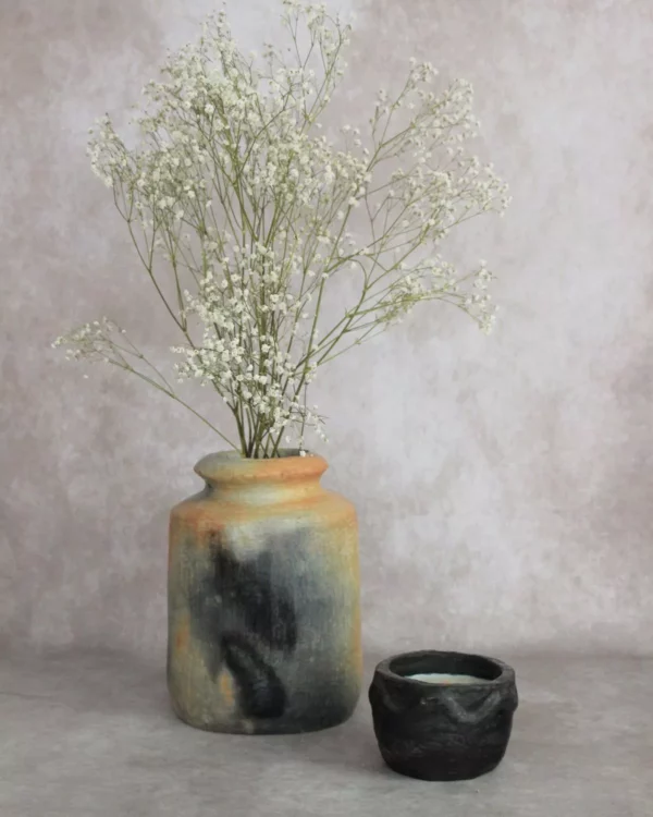 Vase Zena en terre cuite naturelle