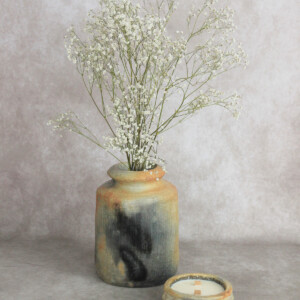Détail 1, Grand vase artisanal céramique – ZENA | Poterie de Sejnane Anaspika