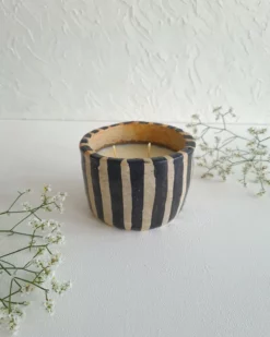 Bougie parfumée - terre cuite et cire de soja- taille M