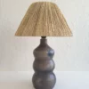 CIARA - Lampe artisanale en terre cuite de Sejnane et fibres naturelles