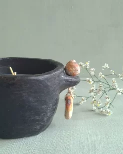 Bougie parfumée à la fleur d'oranger - terre cuite et cire de soja