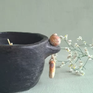 Détail 4, Bougie fleur d&rsquo;oranger artisanale – TAZIRI | Ornements bijoux tunisiens Anaspika