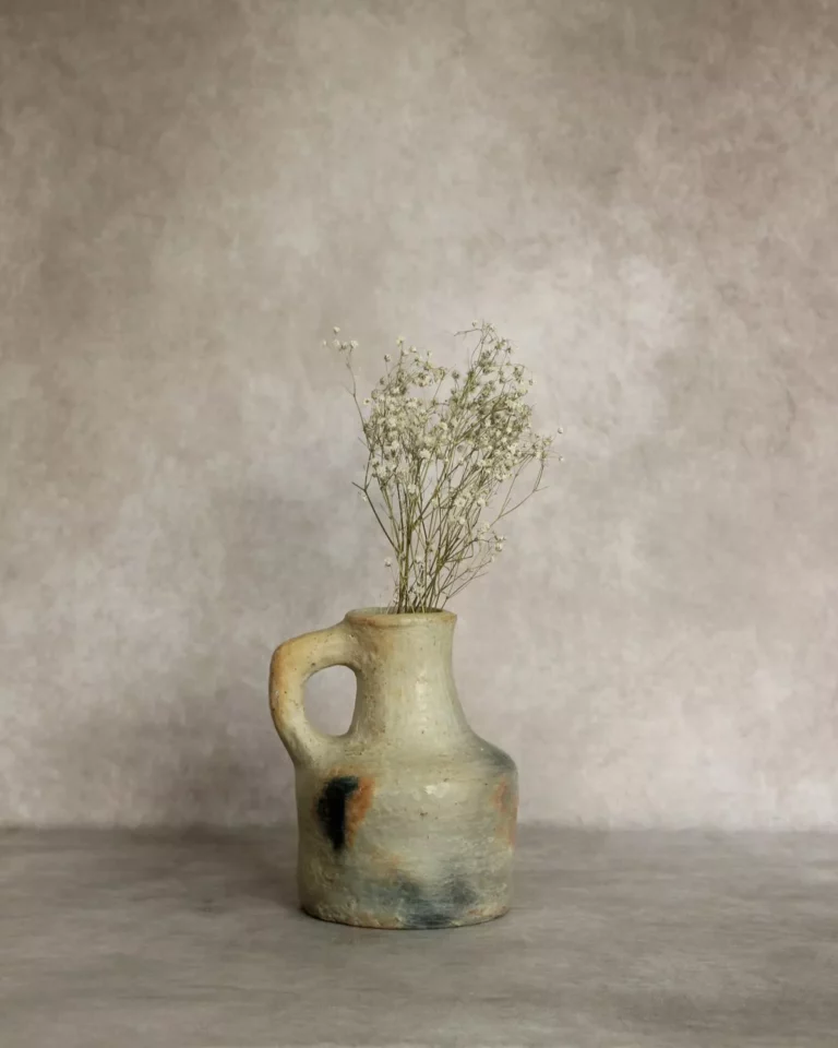 Vase terre cuite fait main - MINA | Poterie de Sejnane