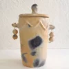 pot en terre cuite décoratif - céramique artisanale berbère - vue de face