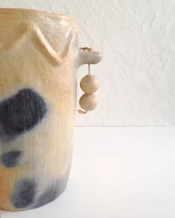 pot en terre cuite décoratif - céramique artisanale berbère - vue zoomée