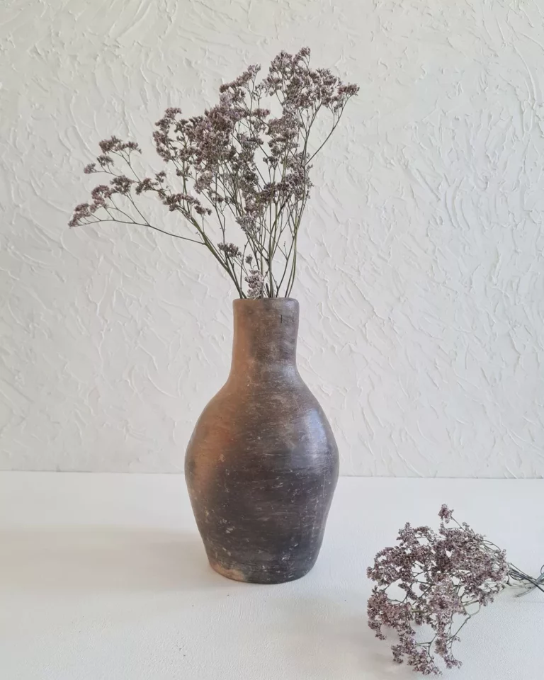 Vase céramique noire artisanale - SENZA | Poterie de Sejnane