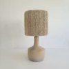 Lampe en terre cuite beige - céramique de Sejnane - lampe design design épuré