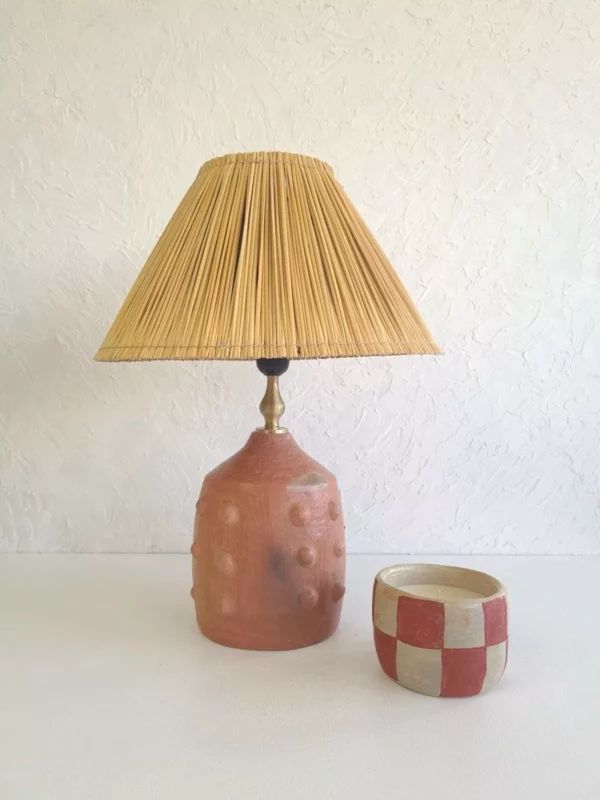 Lampe en céramique - terracotta