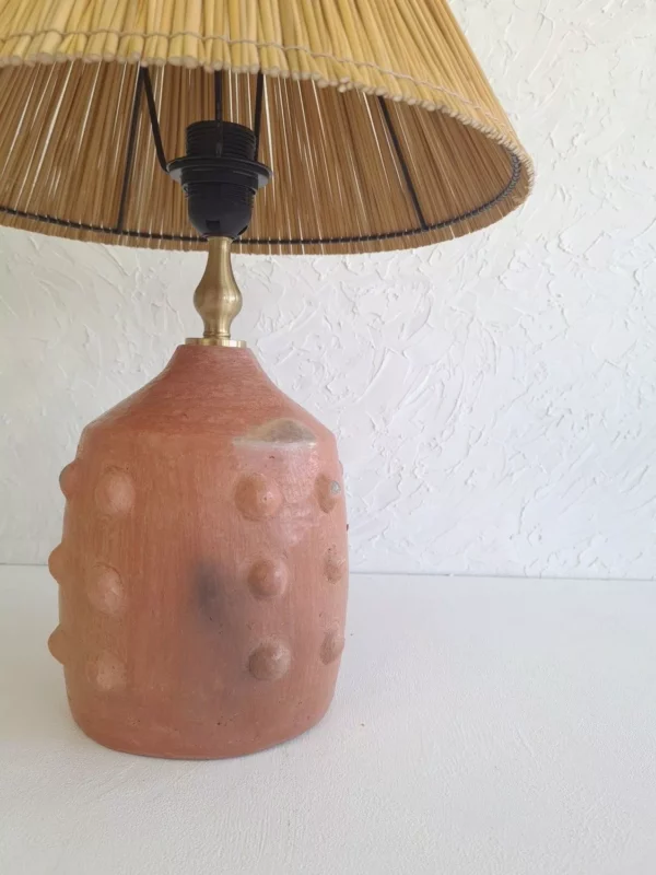 Lampe en céramique - terracotta