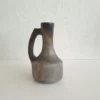 Vase LENA – vase artisanal en terre cuite fait main – poterie de Sejnane – décoration maison – pièce unique – vase pour fleurs séchées