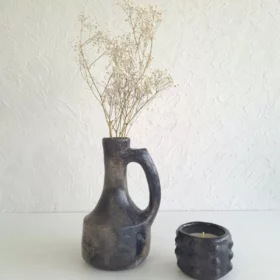 Détail 3, Vase en céramique artisanale – LENA | Poterie de Sejnane Anaspika