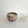 Bougie LINA – parfum fleur d’oranger – cire de soja – poterie de Sejnane – bougie parfumée artisanale – fait main Tunisie – objet déco unique